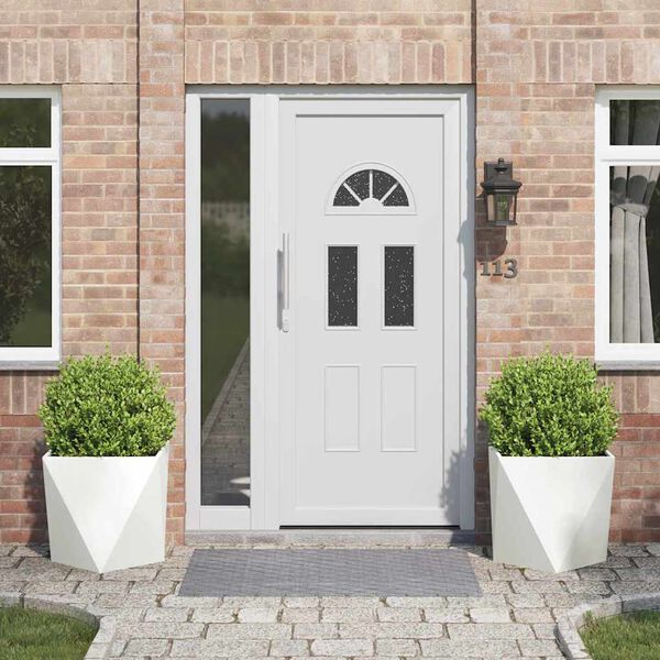 vidaXL Pflanzk&uuml;bel 2 pcs Wei&szlig; 50 x 50 x 50 cm Stahl