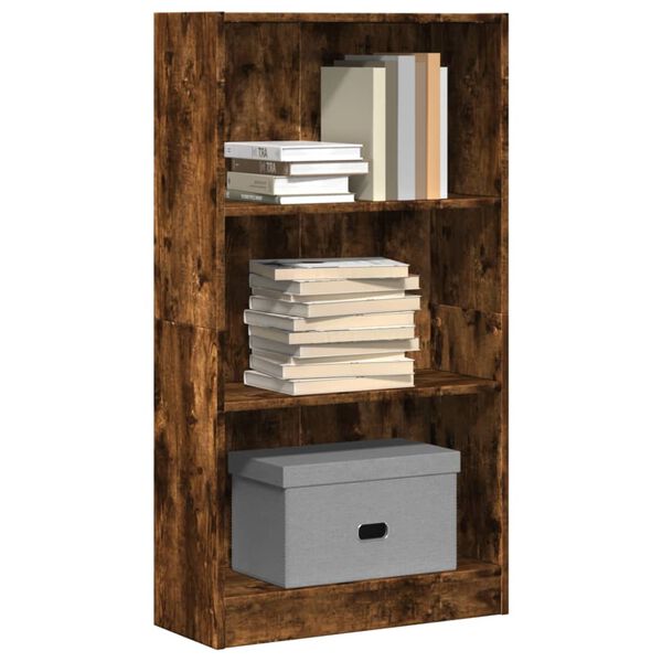 vidaXL Bücherregal Räuchereiche 60x24x109 cm Holzwerkstoff