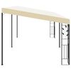 vidaXL Wand-Pavillon 6x3x2,5 m Cremeweiß