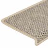 vidaXL Treppenmatten Selbstklebend Sisal-Look 15 Stk 65x21x4 Grün
