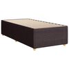 vidaXL Boxspringbett mit Matratze Dunkelbraun 90x200 cm Stoff