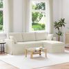 vidaXL Sofa Creme Gesamtabmessungen: 228 x 134 x 80 cm (B x T x H)
