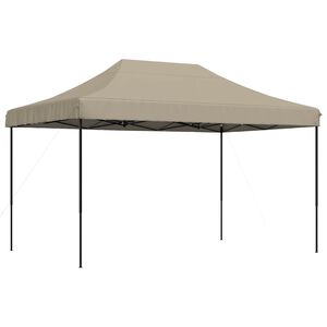 vidaXL Partyzelt Faltbar Pop-Up Taupe 440x292x315 cm