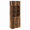 vidaXL Aufbewahrungsschrank Altholz 80 x 42,5 x 225 cm Holzwerkstoff