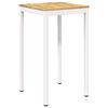 vidaXL Gartenbar-Tisch Wei&szlig; 60 x 60,5 x 105 cm Massivholz Akazie