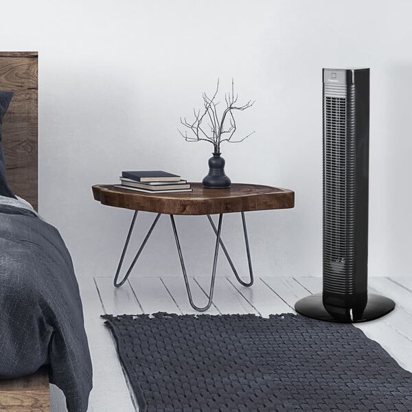 Bestron Turmventilator mit Fernbedienung AFT80ZRC 80 cm 50 W Schwarz