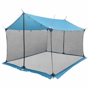 vidaXL Camping-Tarp mit Netzw&auml;nden 340 x 260 x 220 cm Blau
