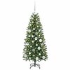 vidaXL K&uuml;nstlicher Weihnachtsbaum mit 150 LEDs Gr&uuml;n 120 cm PE und PVC