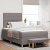 vidaXL Boxspringbett mit Matratze Taupe 120 x 190 cm Stoff