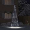 vidaXL LED Weihnachtsbaum mit Erdspießen Kaltweiß 400 cm Eisen