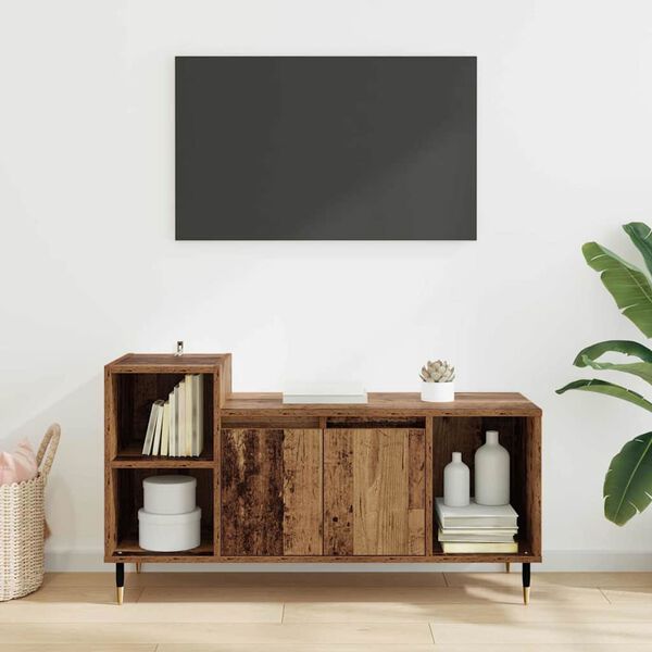 vidaXL TV-Schr&auml;nk Altholz 100 x 35 x 55 cm Holzwerkstoff
