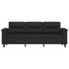 vidaXL 3-Sitzer-Sofa Schwarz 180 cm Kunstleder