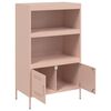 vidaXL Highboard Rosa 68x39x113 cm Stahl