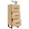 vidaXL Sideboard Sonoma-Eiche 34,5x34x90 cm Holzwerkstoff