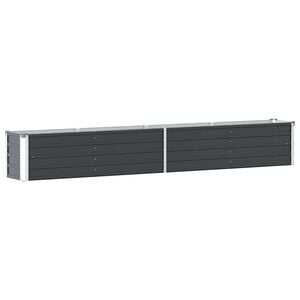 vidaXL Garten-Hochbeet Verzinkter Stahl 320&times;40&times;45 cm Anthrazit