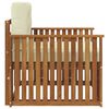 vidaXL Outdoor-Sofagarnitur Massives Akazienholz und Polyester Natur