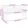 vidaXL Rosenbank Natur 157 x 46 x 82,5 cm Massivholz Akazie