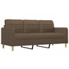 vidaXL 3-Sitzer-Sofa mit Kissen Braun 180 cm Stoff