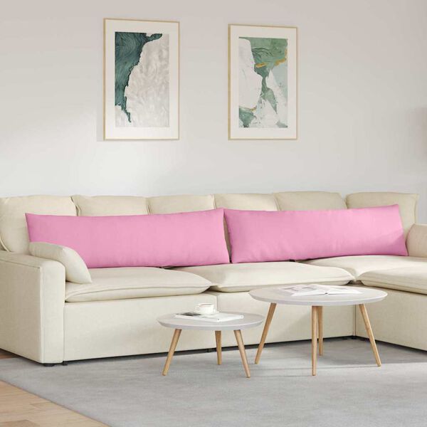 vidaXL Sofakissen 2 pcs Rosa 145 x 40 cm Stoff