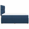 vidaXL Boxspringbett mit Matratze Blau 140x190 cm Stoff