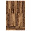 vidaXL Aufbewahrungsbettgestell Altholz 135 cm Holzwerkstoff
