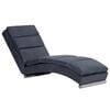 vidaXL Chaiselongue Grau Wildleder-Optik