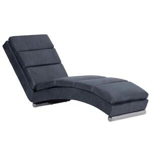 vidaXL Chaiselongue Grau Wildleder-Optik