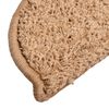 vidaXL Stufenmatten 10 Stk. 56x17x3 cm Beige Halbrund