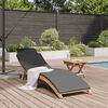 vidaXL Garten Sonnenliege Braun 198 x 55 x 58,5 cm Massivholz Teak