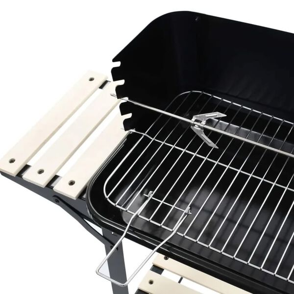 ProGarden Holzkohlegrill 86,5 cm Schwarz