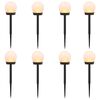 vidaXL Au&szlig;en Solarlichter mit Erdnagel 8 pcs Warmes Wei&szlig; 38,5 cm ABS