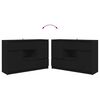 vidaXL Sideboard mit Schubladen Schwarz 100 x 30 x 65,6 Holzwerkstoff