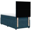 vidaXL Boxspringbett mit Matratze Blau 90x200 cm Samt