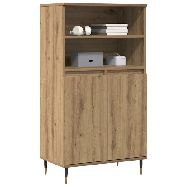 vidaXL Highboard Artisan-Eiche 60x36x110 cm Holzwerkstoff