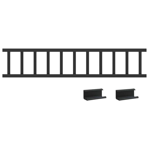 vidaXL Dachschneeschild 1200 x 2,5 x 20 cm Stahl