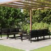 vidaXL 7-tlg. Garten-Lounge-Set mit Kissen Aluminium Anthrazit