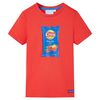 vidaXL Kinder-Kurzarmshirt Rot 140