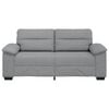 vidaXL 2-Sitzer-Sofa Hellgrau 180x81x84 cm Stoff