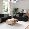 vidaXL Sofa Set 3 pcs Schwarz 221 x 80 x 80 cm Samt