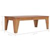 vidaXL Couchtisch 120 x 60 x 40 cm Teak Massivholz