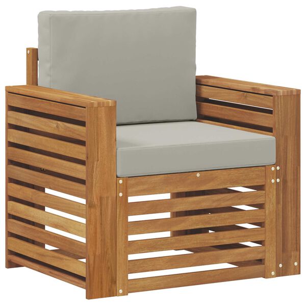 vidaXL Outdoor-Sofagarnitur mit Kissen Natur 79 x 63 x 73 cm