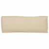 vidaXL Kissen Beige 110 x 40 x 8 cm Oxford-Stoff