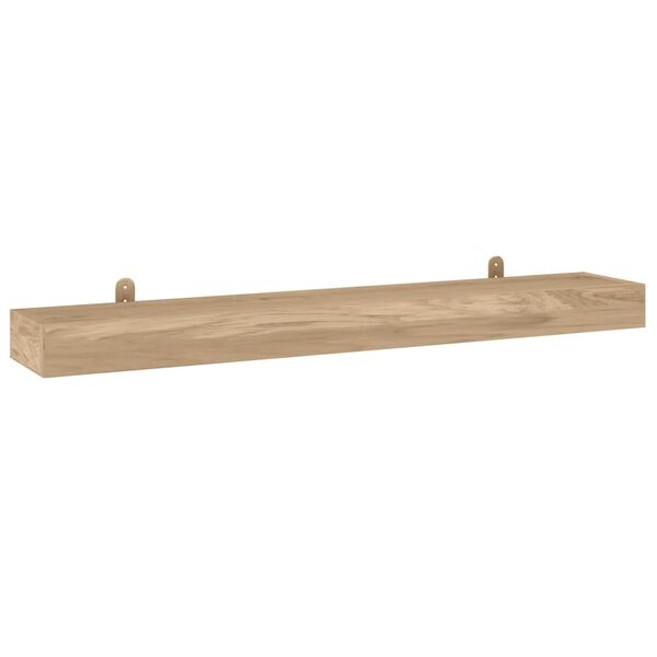 vidaXL Wandregale 2 Stk. 110x15x4 cm Massivholz Teak
