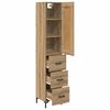 vidaXL Highboard Artisan-Eiche 34,5 x 34 x 180 cm Holzwerkstoff