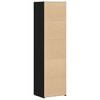vidaXL Highboard 2 pcs Schwarz Eichen-Optik 50 x 42,5 x 185 cm