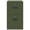 vidaXL Aktenschrank Olive Gr&uuml;n 44 x 50 x 74,5 cm Kaltgewalzter Stahl