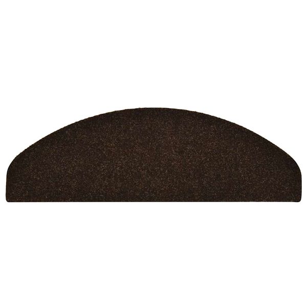 vidaXL Stufenmatten Selbstklebend 30 Stk. 65x21x4 cm Braun Halbrund Gro&szlig;