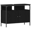 vidaXL Waschbeckenschrank Schwarz Eichen-Optik 80 x 30 x 60 cm