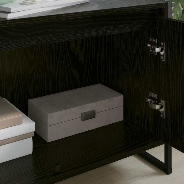 vidaXL TV-Schr&auml;nk Schwarz Eichen-Optik 140 x 36 x 49,5 cm