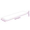 vidaXL Wandpaneele 12 Stk. Grau 60x15 cm Kunstleder 1,08 m&sup2;